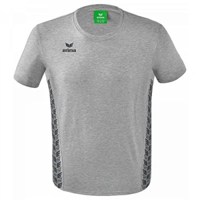 Abbildung von Erima Herren Essential Team Sport T Shirt, hellgrau melange, XXL