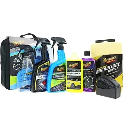 Abbildung von Meguiar&#039;s DELKITV2 Deluxe Car Care Kit V2 Autopflegeset inkl. Hybrid Ceramic Spray Wax