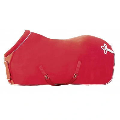 Abbildung von HKM Fleecedecke mit Kragen Rot 125/175