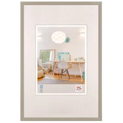 Abbildung von walther design Bilderrahmen grau 10 x 15 cm New Lifestyle Kunststoffrahmen KV015T