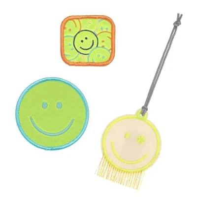 Abbildung von LÄSSIG Anhänger und Patches Set (3 Stk.) mit Druckknopf/School Smile