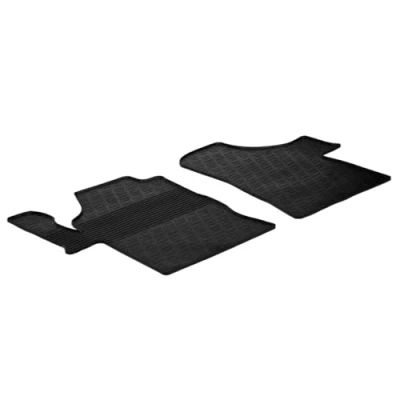 Abbildung von Gledring 0913 Fußmattensatz Gummi vorne 2 schwarz 750mm 550mm