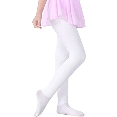 Abbildung von LOLANTA Mädchen Winter Strumpfhose Dickes Fleece Gefüttert Dehnbar Weiche Schuluniform, Weiß, L (9 11 Jahre)