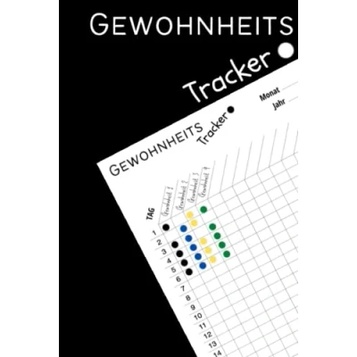 Abbildung von Gewohnheits Tracker: Tagebuch, Um Deine Gewohnheiten Zu Verfolgen Und Ziele Erreichen