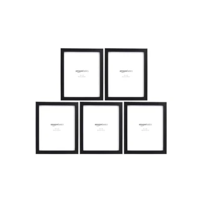 Abbildung von Amazon Basics Rechteckig Fotorahmen, 5 Stück, Schwarz, 20 x 25 cm