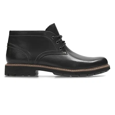 Abbildung von Clarks Herren Batcombe Lo Chelsea Boots, Schwarz Black Leather, 44 EU