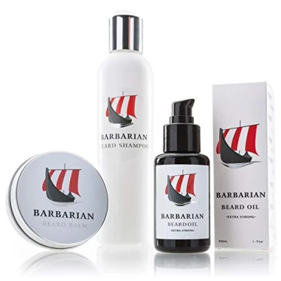 Abbildung von Mr. Burton&#039;s Barbarian Bartpflege Set 3 Teilig inklusive Bartöl + Beardbalm Shampoo
