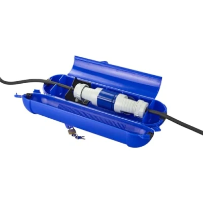 Abbildung von ProPlus 420358 Sicherheitsbox für CEE Stecker und Kupplung, blau
