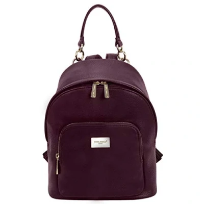 Abbildung von David Jones Damen Kleine Rucksack Backpack Frauen Weiches PU Leder Daypack Casual City Mode Tagerucksack Schultasche Schulranzen Schulrucksack Damenrucksack Städt Mädchen Fashion Schwarz