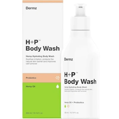 Abbildung von Dermz H+P Auffüllendes Sensitiv Body Wash: Ekzem &amp; Psoriasis Duschgel für trockene oder empfindliche Haut