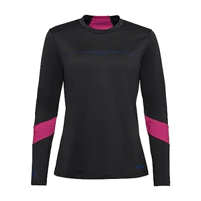 Abbildung von Vaude Womens Qimsa LOGO Langarmshirt, Damen, Größe: 42, Black