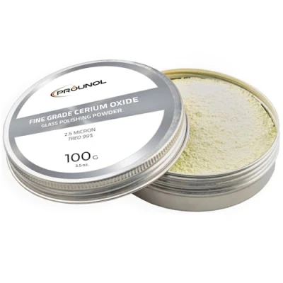 Abbildung von PROUNOL Cerium Oxide 100g Ceroxid Feines Polierpulver Glaspolierer TREO 99% 2.5 Mikron