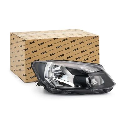 Abbildung von TYC 20 12473 15 2 Scheinwerfer rechts H4, P21/5W mit Tagfahrlicht für Rechtsverkehr Elektromotor VOLKSWAGEN: Caddy 3