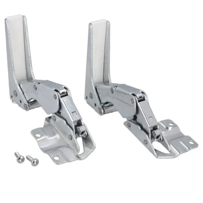 Abbildung von LUTH Premium Profi Parts Türscharnier Set oben unten kompatibel mit Bosch Siemens 12004051 3704 5.0/3306 5.0/3307 5.0 Indesit C00032093 für Kühlschrank Gefrierschrank