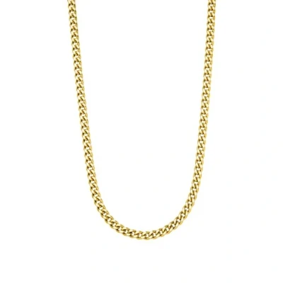 Abbildung von Purelei® Spirit Kette (Silber), Herren und Damen Halskette aus langlebigem Edelstahl, Wasserfeste Unisex Panzerkette, 55 cm Länge verstellbar (Gold)