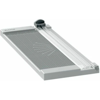 Abbildung von Leitz Precision Home Papierschneider A4, schneidet bis zu 8 Blatt, Schneidemaschine mit 305 mm Schnittlänge, feste Klinge für geraden Schnitt &amp; Ausrichthilfe, 90250000