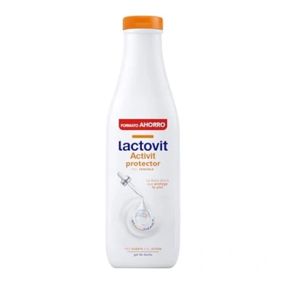 Abbildung von Lactovit Activit Duschgel, pflegt das Mikrobiom, spendet Feuchtigkeit, nährt und schützt starke junge Haut, cremige Textur, mit Protein Calcium Lactobacillus F, für empfindliche 750 ml