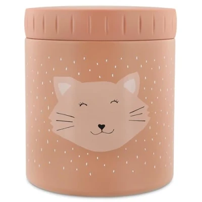 Abbildung von Trixie Isolierte Lunchbox aus Edelstahl, 500 ml Lebensmittelbehälter für Mittagessen/Snacks (Mrs. Cat (Katze))