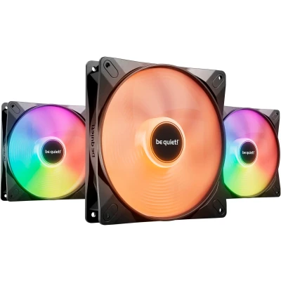 Abbildung von be quiet! Light Wings LX 140mm PWM high speed Lüfter, Enthält 3 Beleuchteter Hub und mattierte Lüfterblätter, vielzählige Farben Effekte, ARGB Kabel mit Möglichkeit zur Reihenschaltung