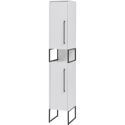 Abbildung von Schildmeyer Limone Hochschrank, Holzwerkstoff, weiß matt, 30,4 x 183,4 33 cm (BxHxT)