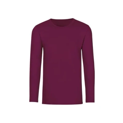 Abbildung von Trigema Herren 602501 Langarmshirt, Sangria, XL