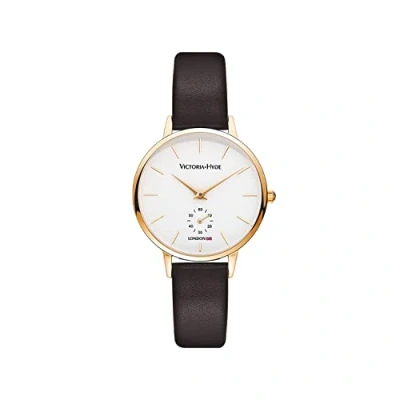 Abbildung von VICTORIA HYDE Damen Uhr Minimalist Armbanduhr Analog Quarz Schlicht Damenuhr mit Lederarmband