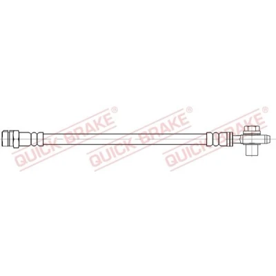 Abbildung von QUICK BRAKE 50.095X Bremsschläuche 255 M10x1 SKODA: Octavia 2 Combi, Superb II Estate, Hatchback, VOLKSWAGEN: Polo V Golf 6