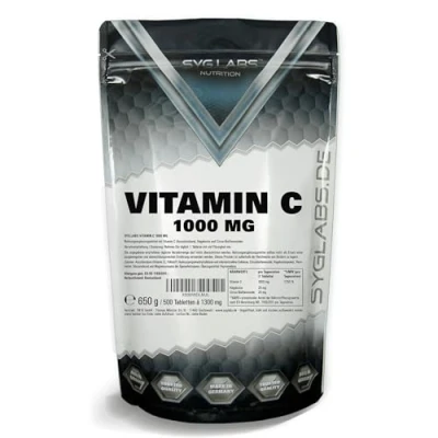 Abbildung von Syglabs Vitamin C 1000mg, mit Hagebutte und Bioflavonoiden 500 Tabletten