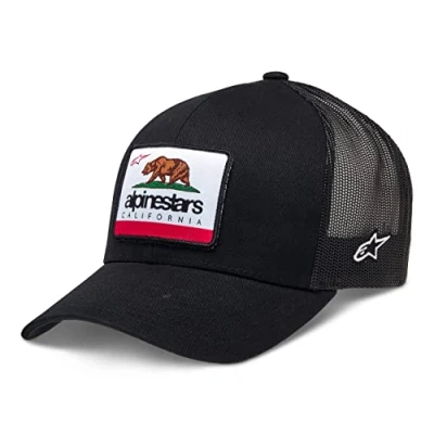 Abbildung von Alpinestars Cali 2.0 Hat Baseballkappe Herren Trucker mit hinten Schnappverschluss, Schwarz