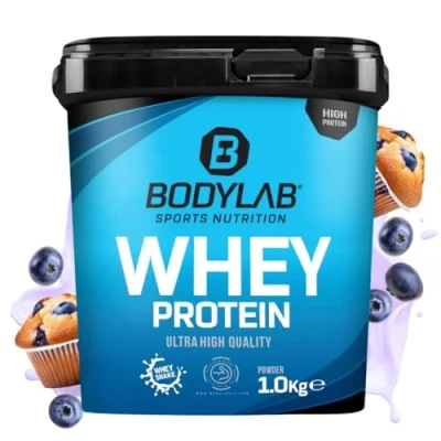 Abbildung von Bodylab24 Whey Protein Pulver, Blaubeer Muffin, 1kg