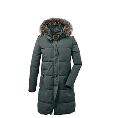 Abbildung von G.I.G.A. DX Damen Gw 18 Wmn Qltd Prk Casual Funktionsparka in Daunenoptik mit Kapuze, dunkel blaugrün, 36 EU