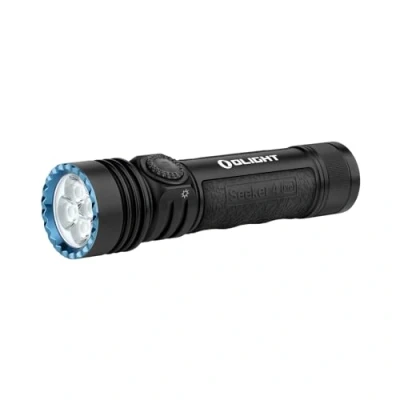 Abbildung von OLIGHT Seeker 4 Pro LED Taschenlampe mit Holster, 4600 Lumen 260 Meter, USB C Wiederaufladbare 15 Tage Akkulaufzeit, Tragbare für den Alltag,Outdoor(Schwarz Kaltweiß)