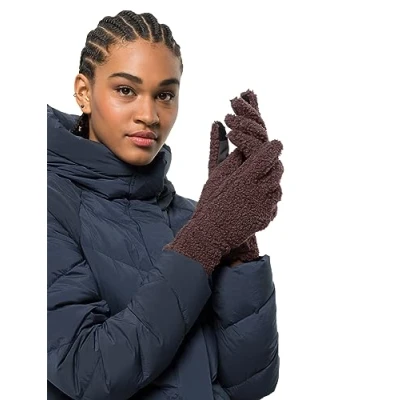 Abbildung von Jack Wolfskin Damen HIGH CURL Glove W Handschuh, Boysenberry, L