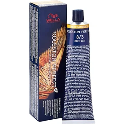 Abbildung von Wella Professionals Koleston Perfect Me+ Rich Naturals 60 ml 8/3 Hellblond Gold
