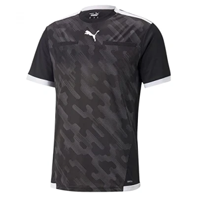 Abbildung von Puma LIGA Tshirt print, Herren, Größe: Large, Schwarzweiss