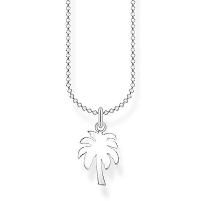 Abbildung von Thomas Sabo Damen Halskette Palme 925 Sterlingsilber, 38 45 cm Länge