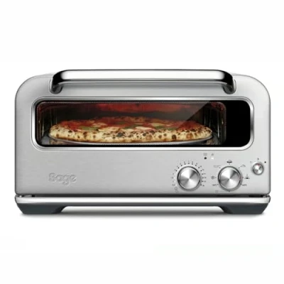 Abbildung von Sage The Smart Oven Pizzaiolo Pizzaofen Backofen für Holzofenpizza Gebürsteter Edelstahl