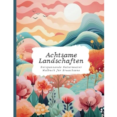 Abbildung von Achtsame Landschaften: Entspannende Naturmuster Malbuch für Erwachsene Stressabbau, Entspannung und Achtsamkeit (Malbücher Erwachsene)
