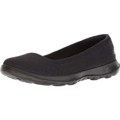 Abbildung von Skechers Damen GO Walk LITE Ballerinas, schwarz, 38.5 EU