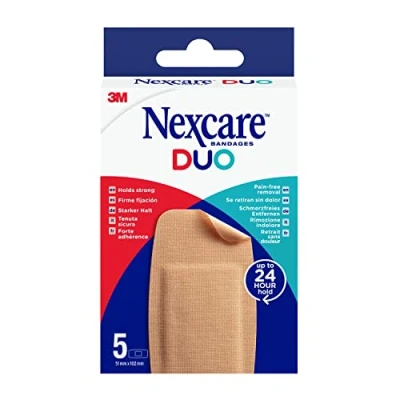 Abbildung von Nexcare DUO Pflaster MAXI, 51 mm x 102 mm, 5/Pack
