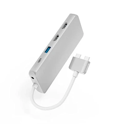 Abbildung von Hama USB C Hub 12 Ports Dockingstation für Apple MacBook Pro/Air (2x HDMI, 1x VGA, 4x A, PD, Gigabit Ethernet, 2x Kartenleser, Audio Port, Adapter 12in2 Büro, Homeoffice)