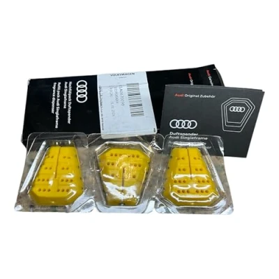 Abbildung von Audi 81A087009B Nachfüllpack Duftspender Singleframe Duftstick, Gelb Belebend