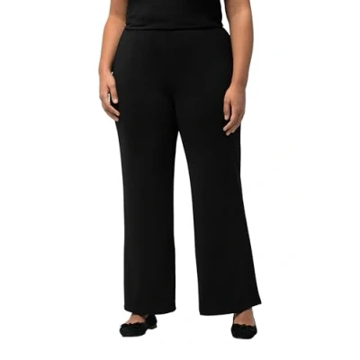 Abbildung von Ulla Popken Damen Jerseyhose Schlupfhose, Schwarz F, 45W / 32L