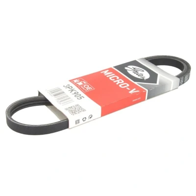 Abbildung von GATES Micro V 3PK905 Keilrippenriemen 905 3 Polyester, EPDM (Ethylen Propylen Dien Kautschuk) FIAT: Qubo, Fiorino III Box Body / Estate