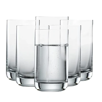 Abbildung von SCHOTT ZWIESEL Allround Becher Simple (6er Set), geradliniges Trinkglas für Wasser oder Saft, spülmaschinenfeste Tritan Kristallgläser, Made in Germany (Art. Nr. 123661)