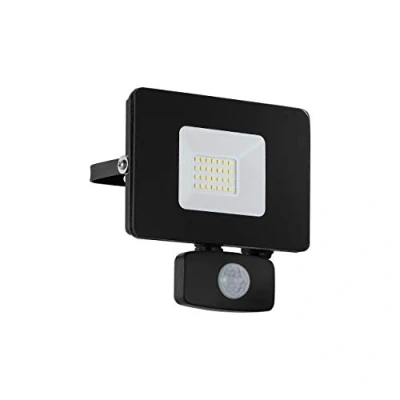 Abbildung von Eglo 97461 LED Outdoor Wandleuchte FAEDO 3 schwarz klar L:13cm H:14cm T:5cm Sensor IP44