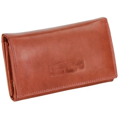 Abbildung von Ledershop24 RFID Damen Leder Geldbörse Portemonnaie Geldbeutel Lang Rust Geschenkset + exklusiven Schlüsselanhänger