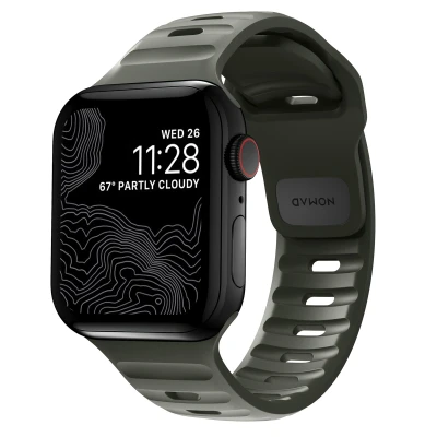 Abbildung von Nomad Sport Armband V2 Apple Watch 42mm / 44mm 45mm 49mm Ash Green NM01132585