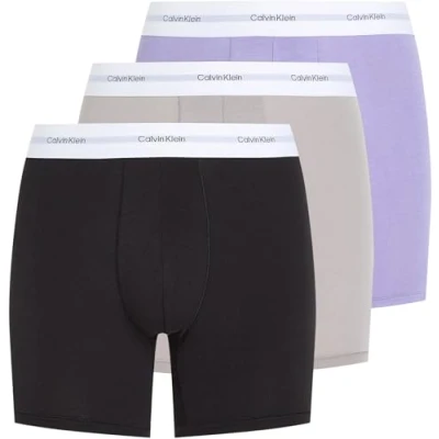 Abbildung von Calvin Klein Underwear Brief 3 PACK Panties, Herren, Größe: Large, Black/ash/lilac quartz
