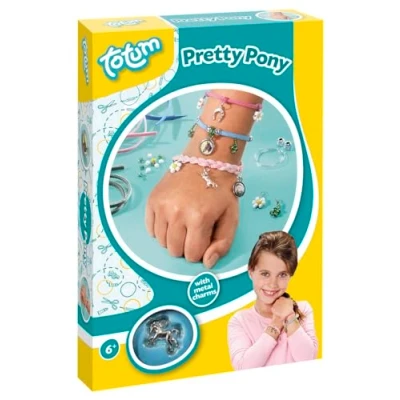 Abbildung von Creativity 29538 Pretty Pony Bastle deine eigenen Armbänder mit verschiedenen Pferdeanhängern und Perlen